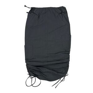 Tiger Mist - Lincoln Midi Parachute Cargo Skirt in Black